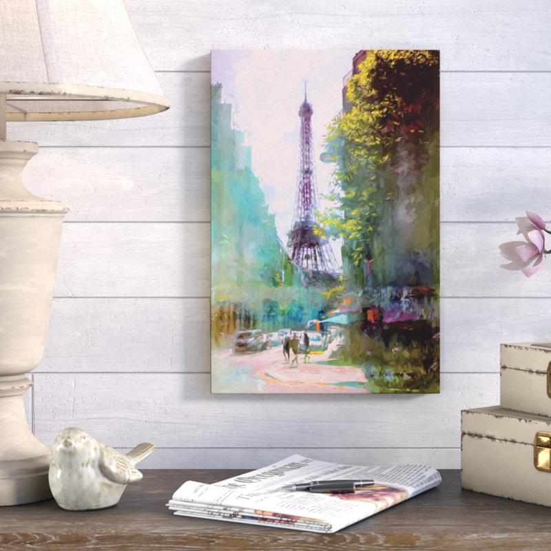" Paris Street " by John JRivera, 12" H x 8" W x 2" D
