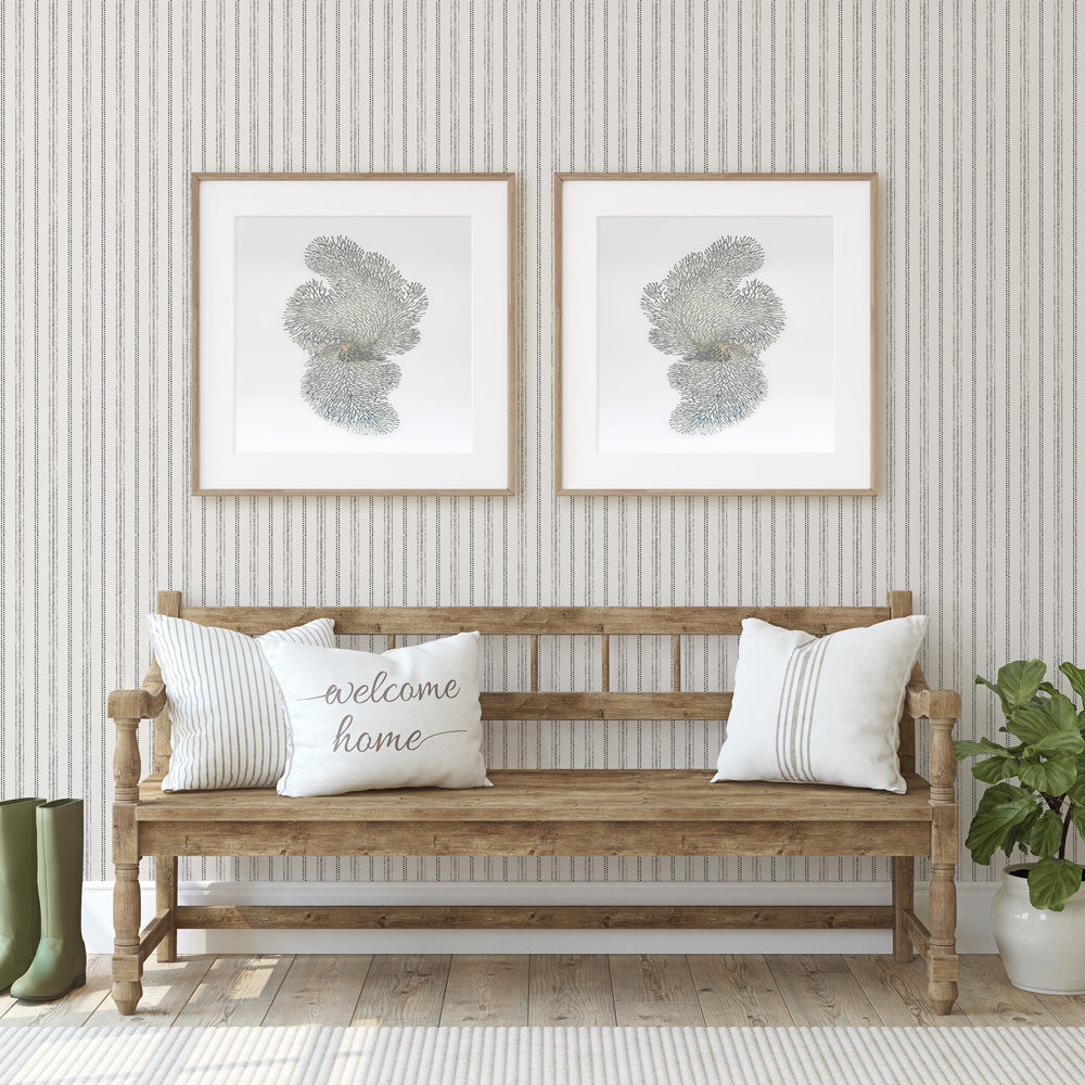 Juba Self-Adhesive Wallpaper Roll, Charcoal/Cotton