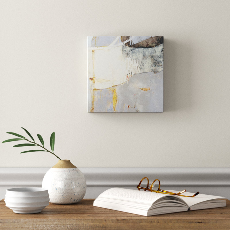 Pique II, peinture sur toile, H 10 po x l 10 po x P 1,5 po, Toile tendue