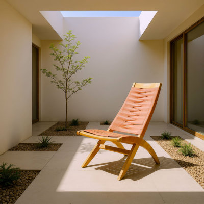 Chaise longue Rova Terre cuite