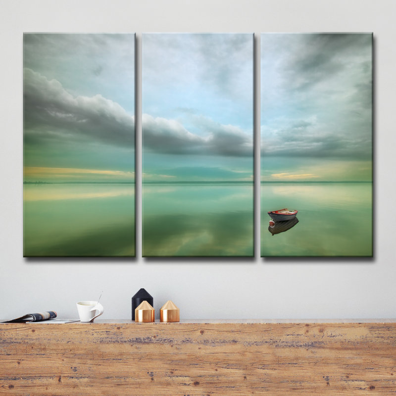 Calm - reproduction de photo à multiples images sur toile, H 40 po x l 60 po x P 1,5 po
