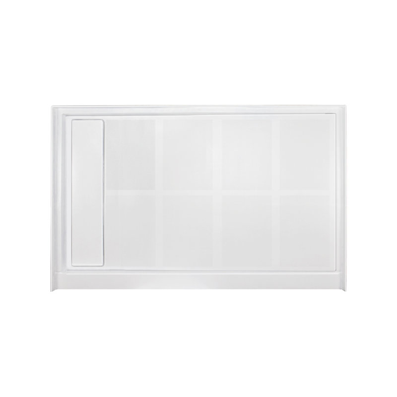 White Rectangular 36'' x 48'' Shower Base with Left Drain