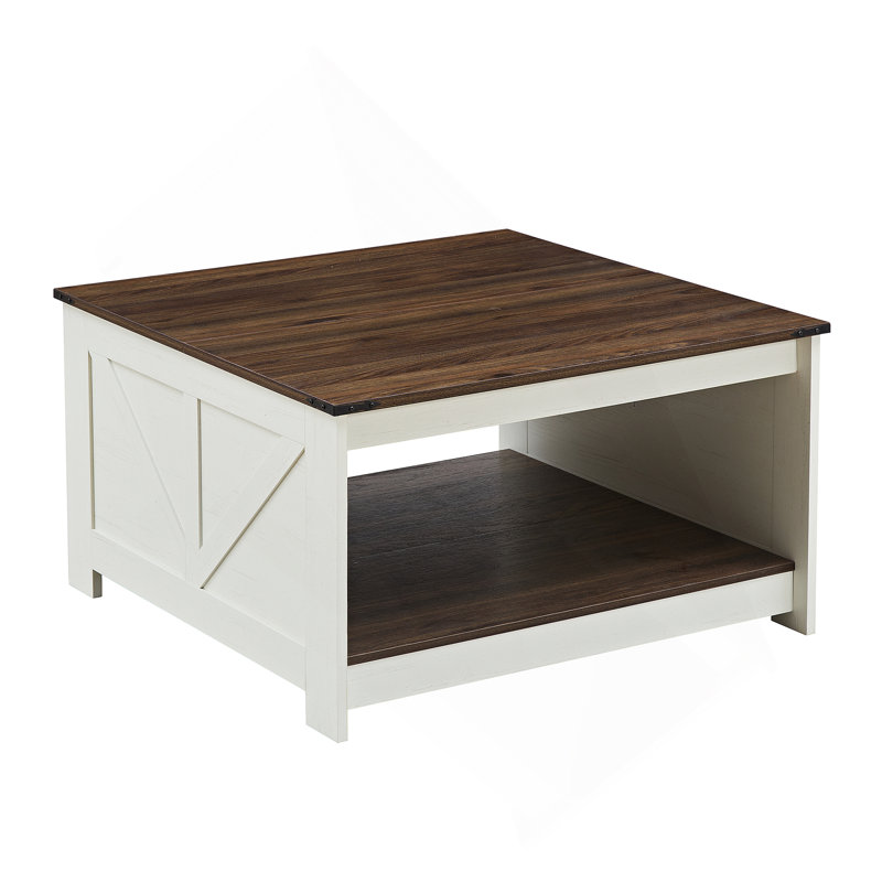 Table basse Table basse de style campagnard avec rangement