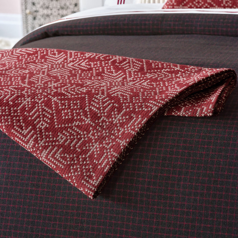 Housse de couette en flanelle Bishop, Housse de couette grand super