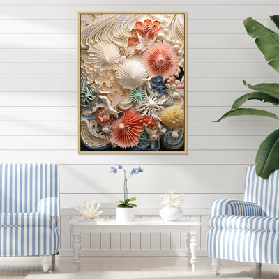 Créatures marines luxuriantes sur toile