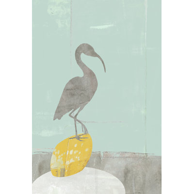 Heron Collage II 1 Piece Wrapped Canvas Wall Art