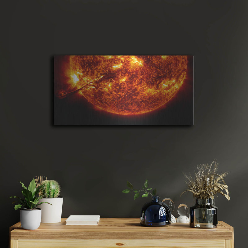 «Solar Flare», art mural en métal Luxe, H 12 po x l 24 po