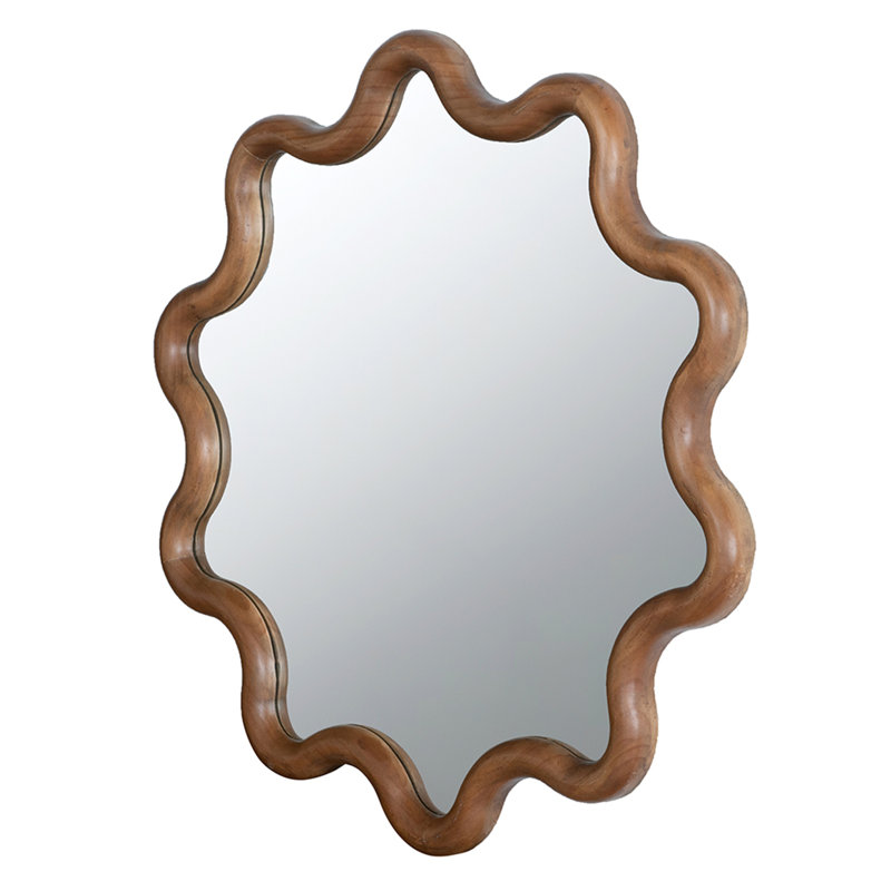 31" x 30" Wooden Accent Mirror