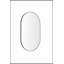 Miroir mural moderne moderne minimaliste avec verre haute définition et installation polyvalente pour un décor élégant