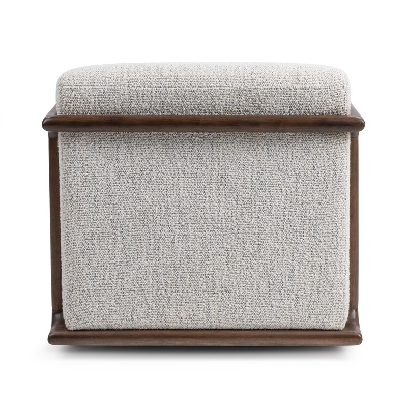 Lucia Swivel Accent Chair, Ivory