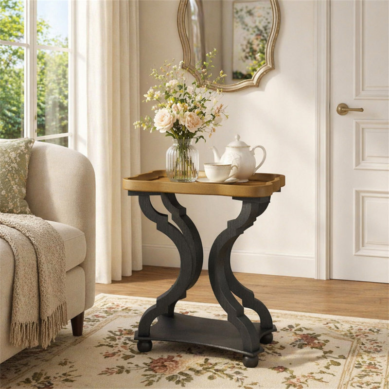 Table de bout, Brun, Noir