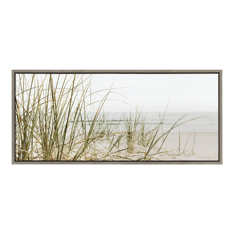 «Calming Beach Grass» par The Creative Bunch Studio, reproduction d'art sur toile encadrée