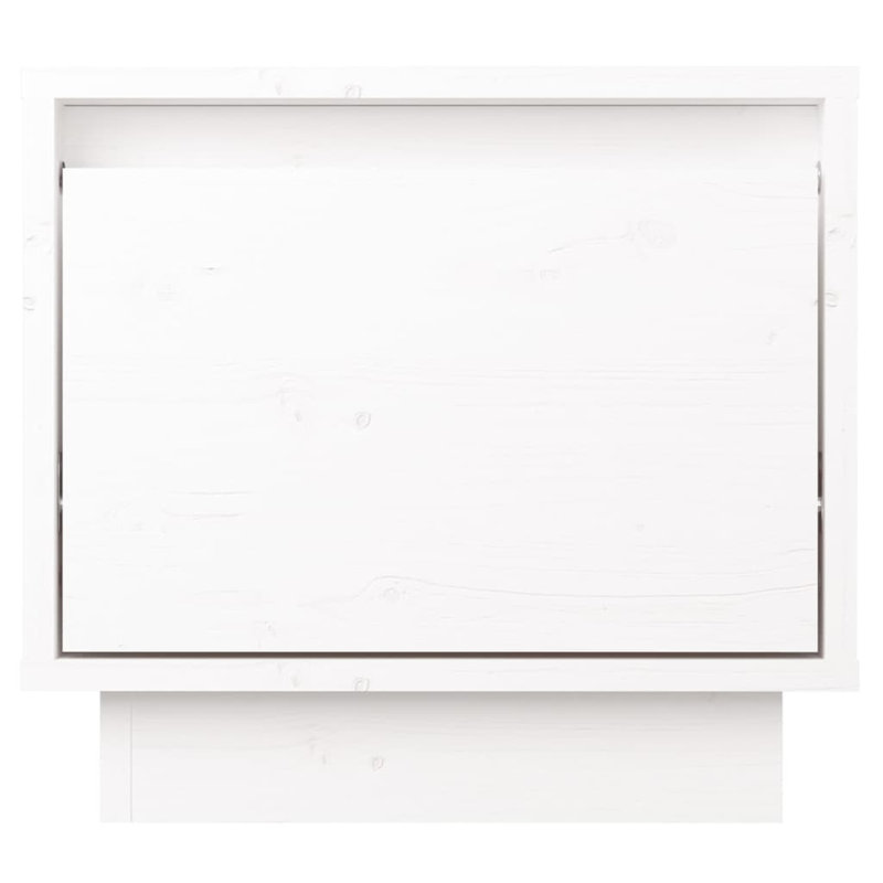 Gauvain 35cm W Bedside Table, White