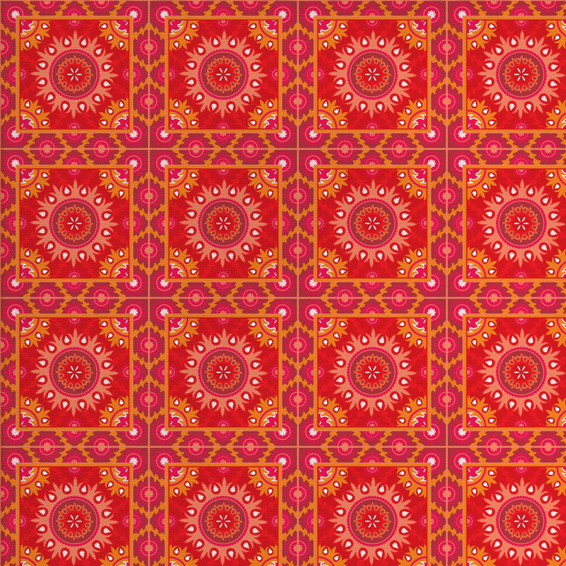 Tissu mandala, l 58 po x L 108 po