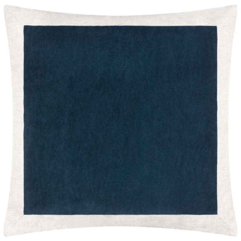 Allare Square Throw Pillow Cover, Navy