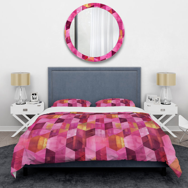 Ensemble de housse de couette Modern Pink Perfection I - Modern, Housse de couette très grand et 2 très grandes t