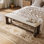 Banc rembourré en bois massif 63 po, banc pour chaussures avec coussin d'entrée