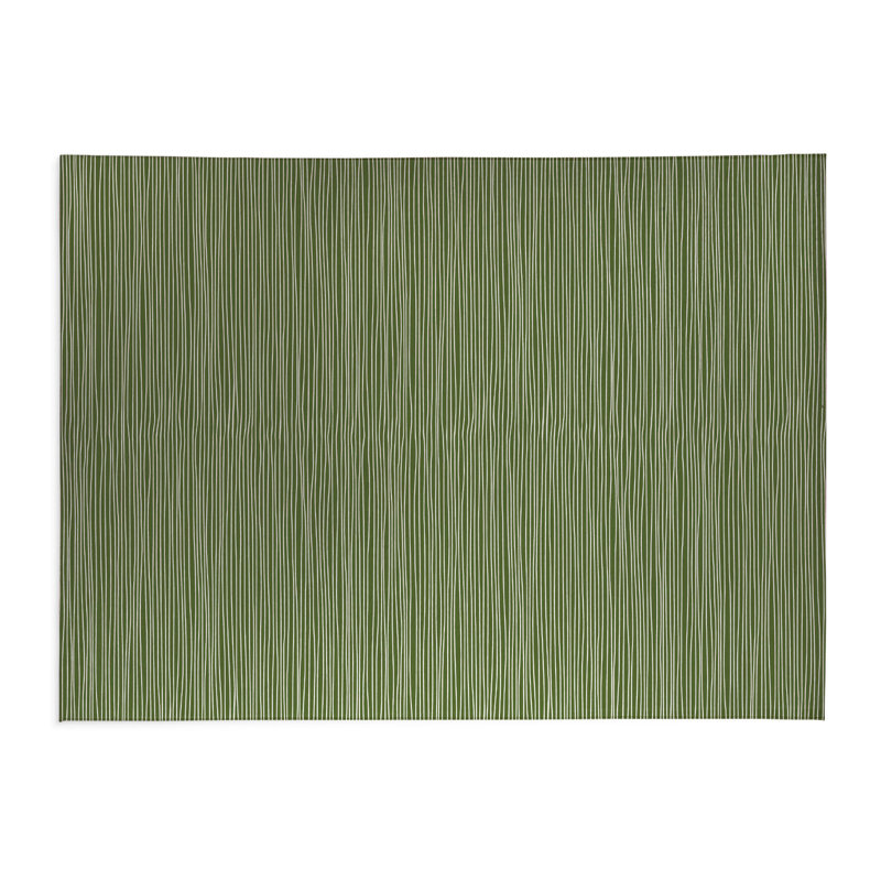 Tapis de cuisine à profil bas Eric, Rectangle 5 pi x 7 pi, Olive Green