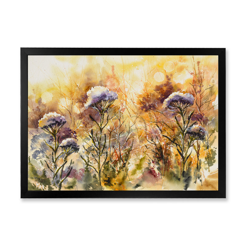 Beautiful Beautiful Natural Natural Flowers - Reproduction de photo sur toile, Cadre photo noir, H 8 po x l 12 po x P 1 po