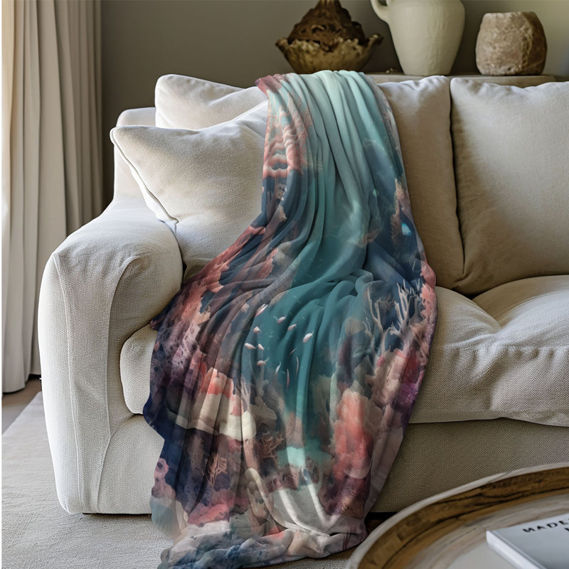  Couverture Mystic Oceanic Realm, L 50 po x L 60 po