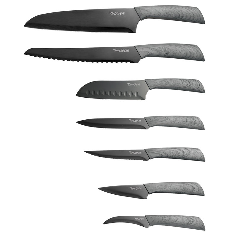 Raintree Ash Grey 13-Piece Cutlery Knife Block Set