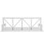 Cadre de lit suspendu en bois d'acacia avec lit simple et balancelle moderne en bois d'acacia TopMAX avec cordes en chanvre de 16,4 pi pour le jardin, la cour, blanc-1570113277