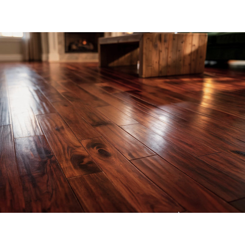 Mahogany 5/8" (0.63") Thick x 4 1/3" (4.3") x Varying Length Solid Hardwood Flooring, Red Wood