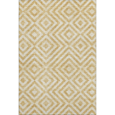 Premium Machine Washable Prisco Gold Rug