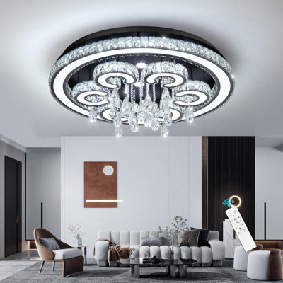 Glam Dimmable Led Crystal Chandelier