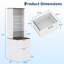 182.88cm H x 59.94cm W Standard Bookcase