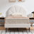  Deeb Tufted Boucle Upholstered Flower Silhouette Headboard Platform Bed-57386613-14184635