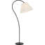 Dume Large Arched Floor Lamp with Silk Pleated Shade-2068422433