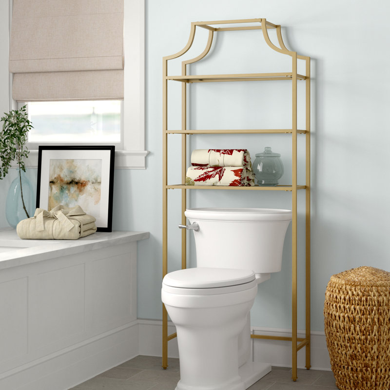 Rangement au-dessus de la toilette l 27,25 po x H 73 po x P 11 po Eiffe, Doré
