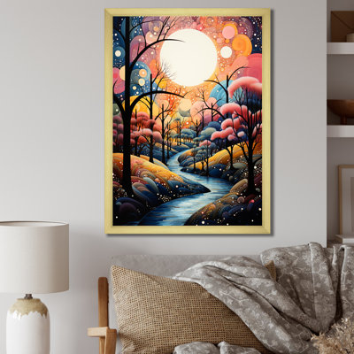 «Lorenn River Whimsical Thorugh Forest Landscape I», reproduction sur toile