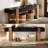 55" Solid Wood Entryway Shoe Bench
