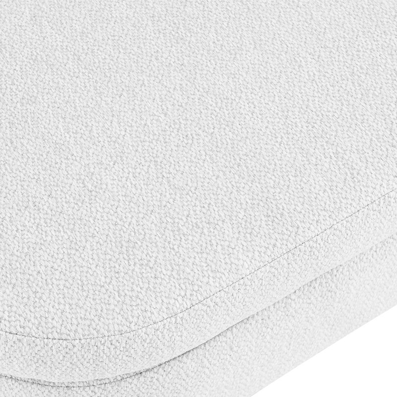 Banc de rangement repose-pieds, White