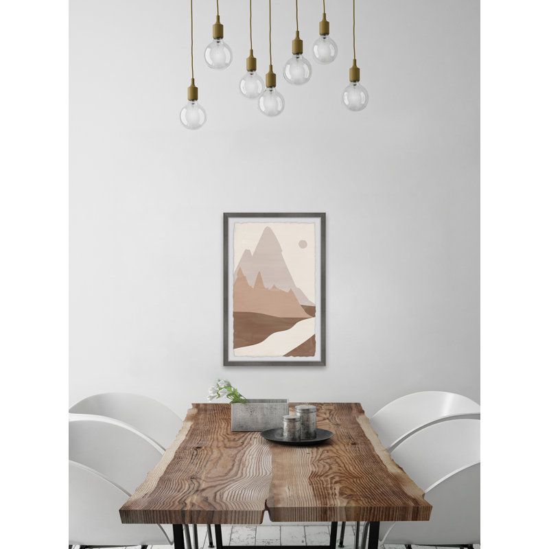 Triangle Peak - Single Picture Frame Painting, 45cm H x 38cm W