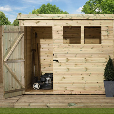 Shiplap Pent Wooden Shed