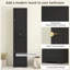 Armoire de rangement haute avec portes