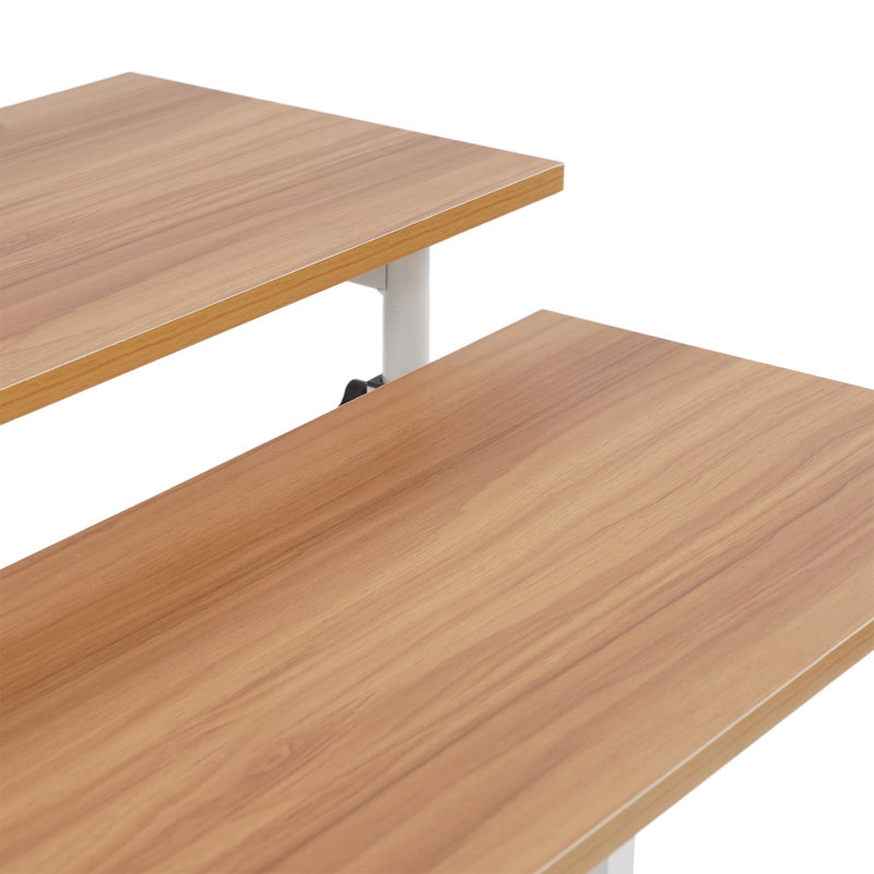 Multi Functional Foldable Desk Modern Computer Desk Adjustable Height Computer Table With Universal Wheels