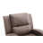 Manual Reclining Brown Faux Leather Armchair Single-person Chair