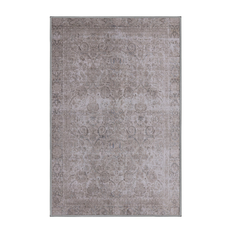 Tapis oriental gris Riva, Rectangle 4 pi x 6 pi