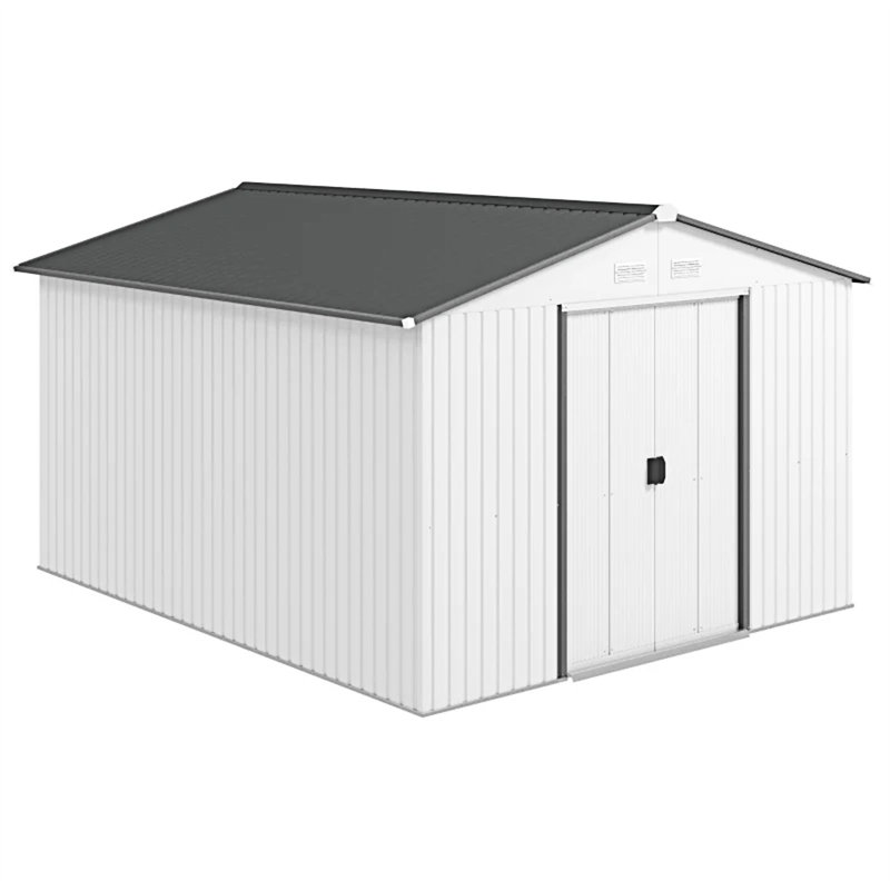 Remise de rangement extérieure, Silver/White
