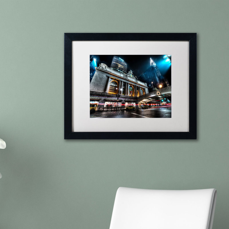 Grand Central Terminal Nightscape Framed Canvas Print, 11" x 14"