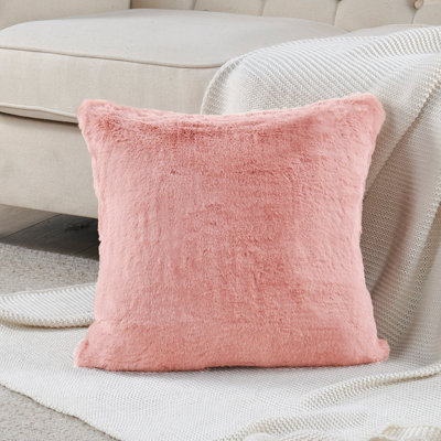 Housse de coussin lourd en fausse fourrure