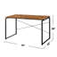 Bureau d'écriture rectangulaire en bois massif