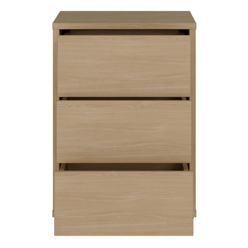 49.8cm W Manufactured Wood Bedside Table, Brown