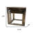 Solid Wood Top End Table