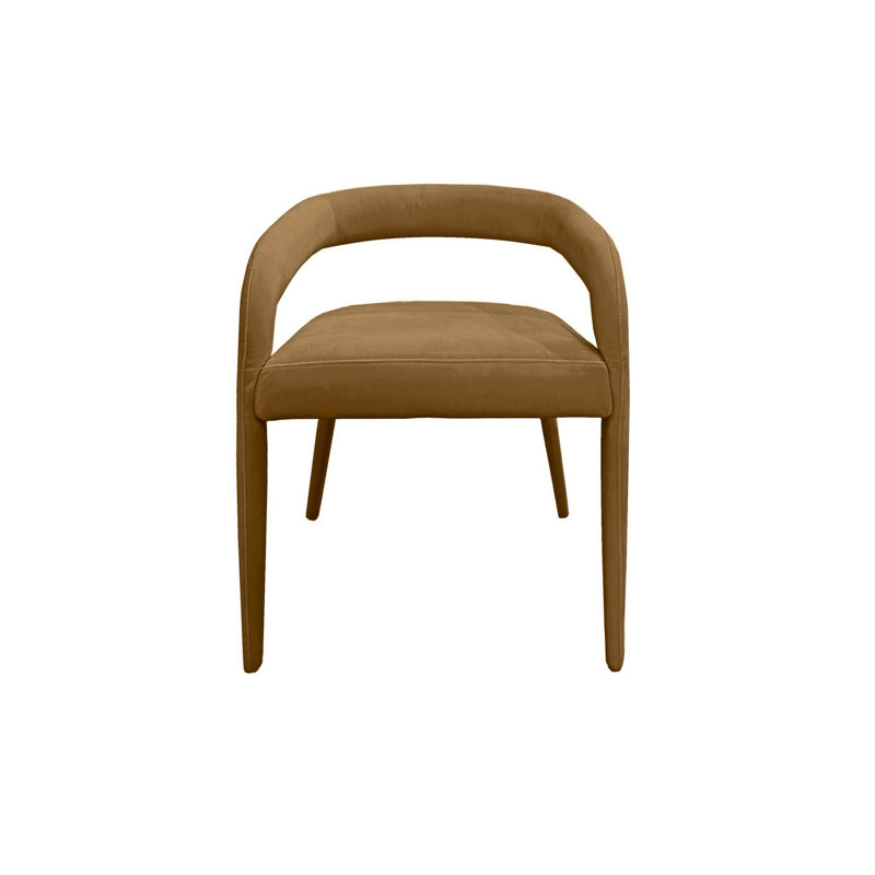 Fauteuil en métal Lukyan, Brun, Brun