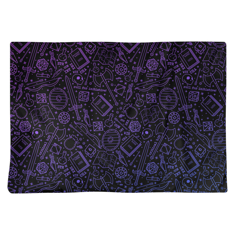 Katelyn Elizabeth Cotton Abstract Rectangle Placemat, Purple/Blue Ombre